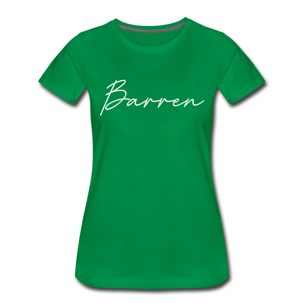 Barren County Cursive Women's T-Shirt - kelly green