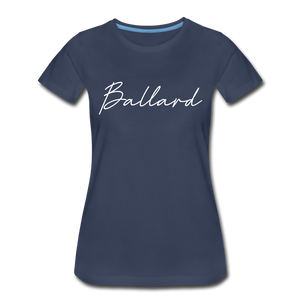Ballard County Cursive Women's T-Shirt - navy