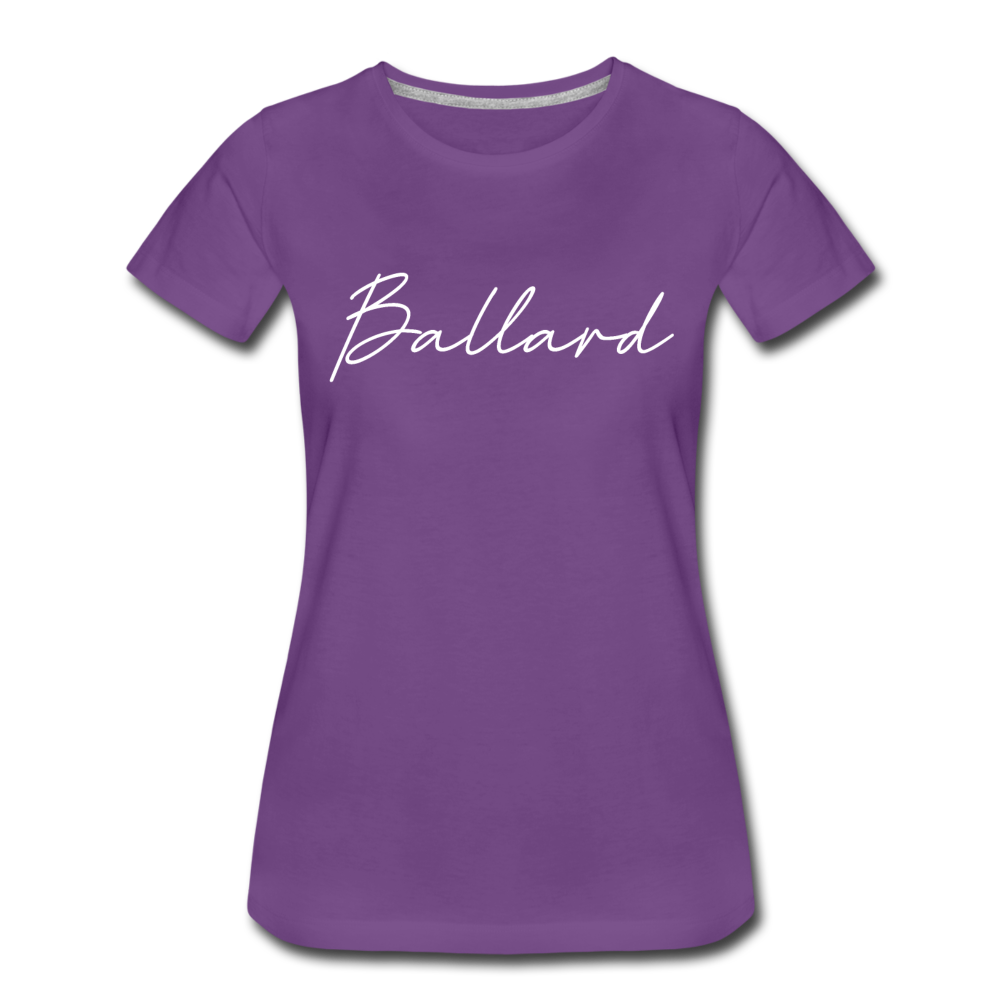 Ballard County Cursive Women's T-Shirt - purple