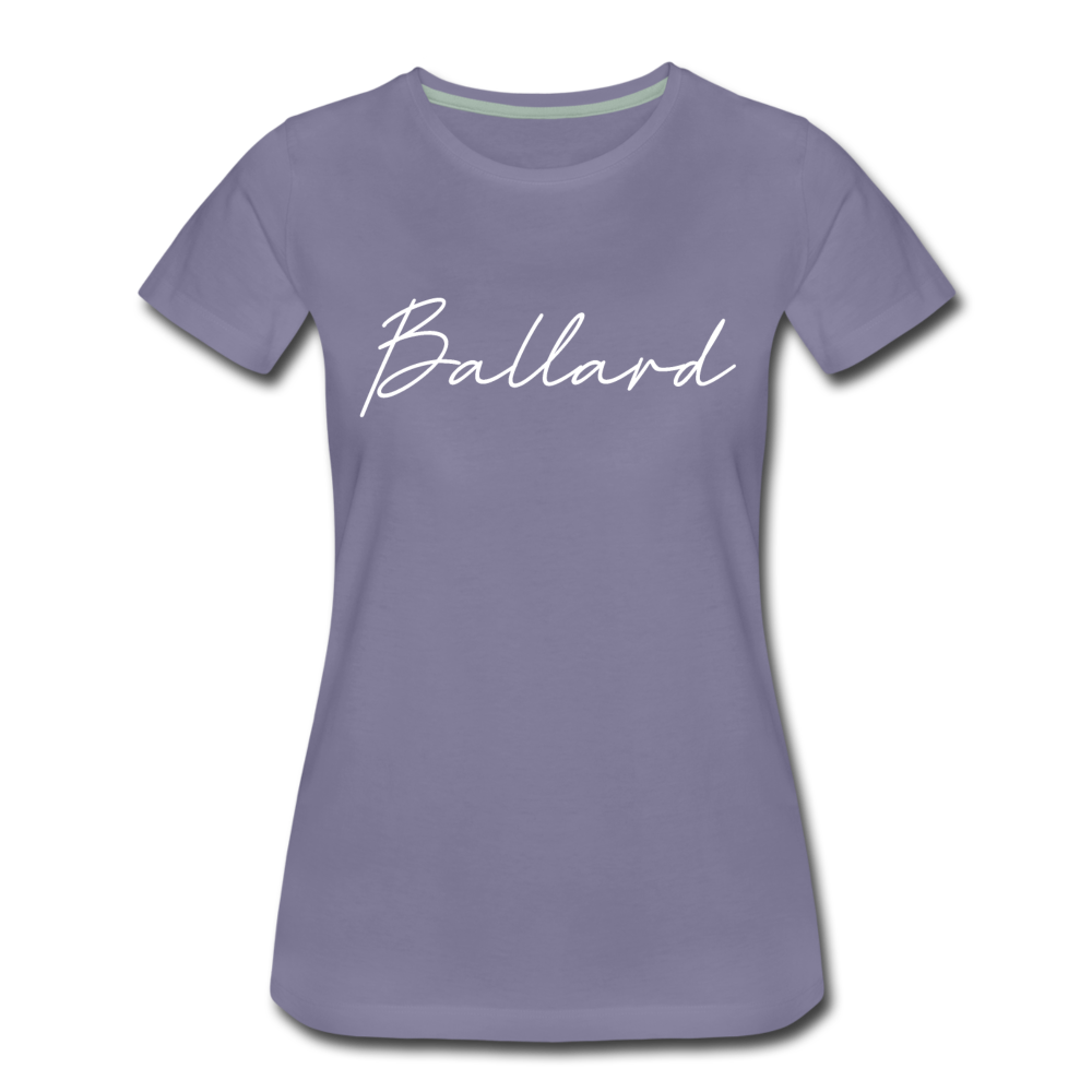 Ballard County Cursive Women's T-Shirt - washed violet