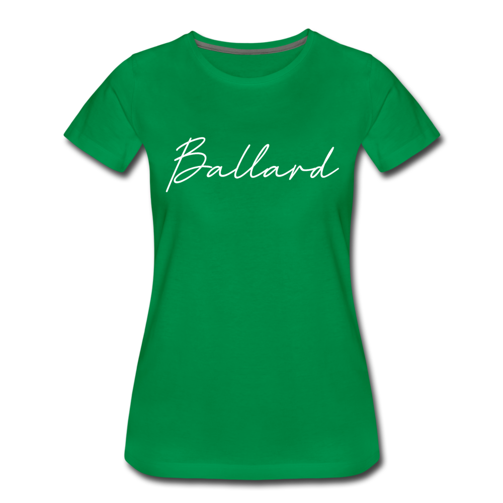 Ballard County Cursive Women's T-Shirt - kelly green