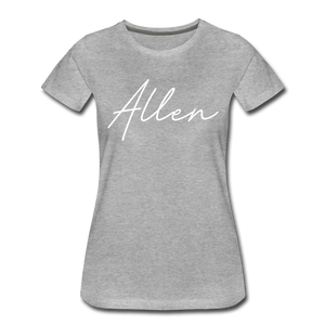 Allen County Cursive Women's T-Shirt - heather gray