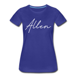 Allen County Cursive Women's T-Shirt - royal blue