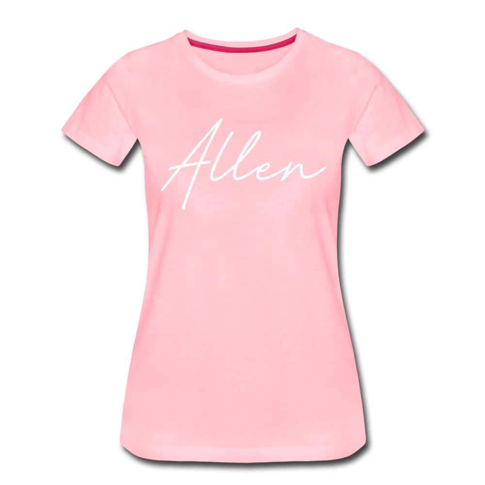 Allen County Cursive Women's T-Shirt - pink