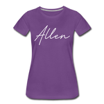 Allen County Cursive Women's T-Shirt - purple