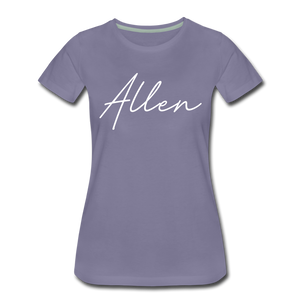 Allen County Cursive Women's T-Shirt - washed violet