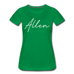 Allen County Cursive Women's T-Shirt - kelly green