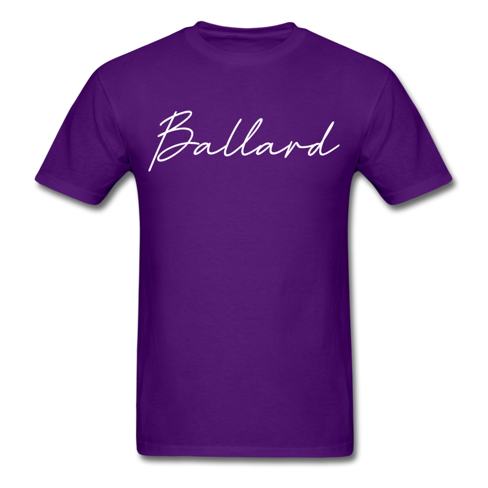 Ballard County Cursive T-Shirt - purple