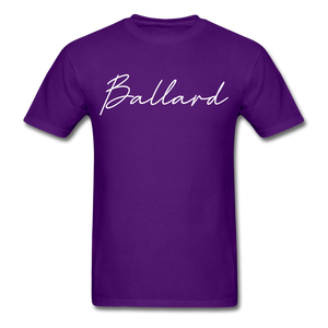 Ballard County Cursive T-Shirt - purple