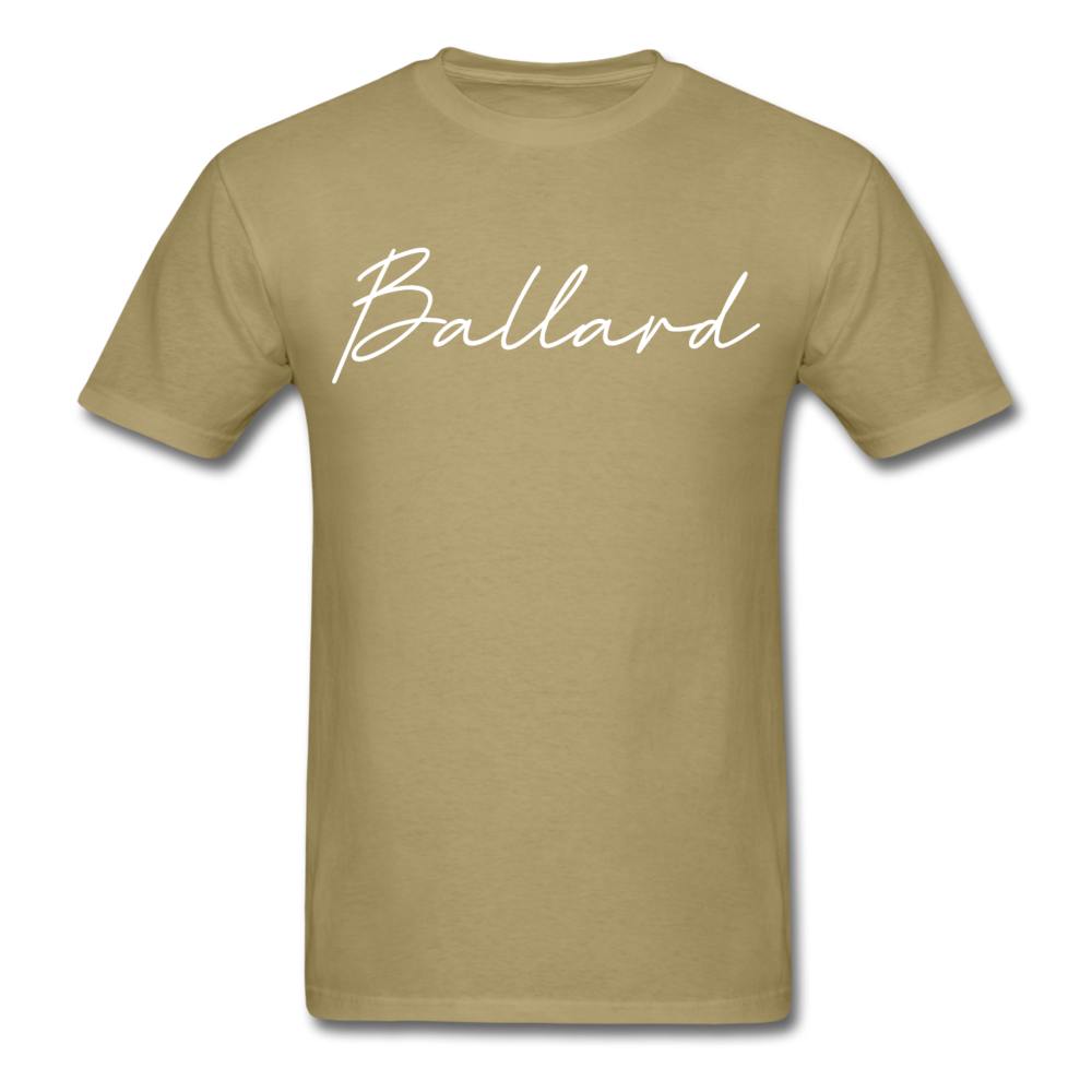 Ballard County Cursive T-Shirt - khaki