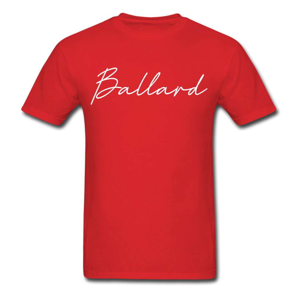 Ballard County Cursive T-Shirt - red