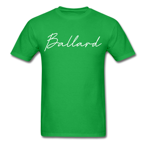 Ballard County Cursive T-Shirt - bright green