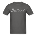 Ballard County Cursive T-Shirt - charcoal