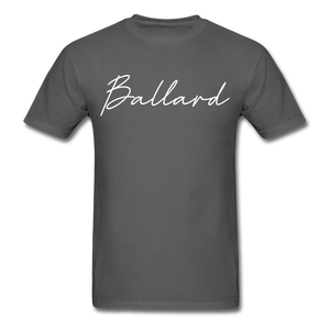 Ballard County Cursive T-Shirt - charcoal