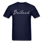 Ballard County Cursive T-Shirt - navy