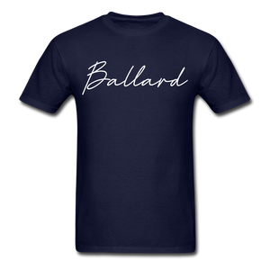 Ballard County Cursive T-Shirt - navy