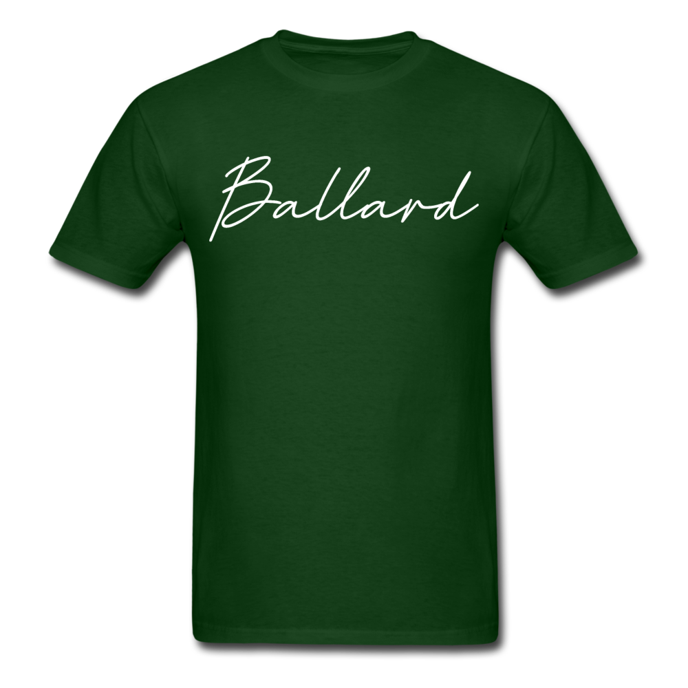 Ballard County Cursive T-Shirt - forest green