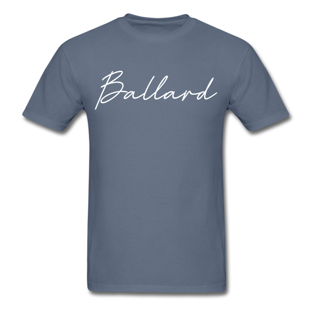 Ballard County Cursive T-Shirt - denim