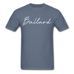 Ballard County Cursive T-Shirt - denim