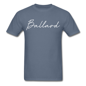 Ballard County Cursive T-Shirt - denim