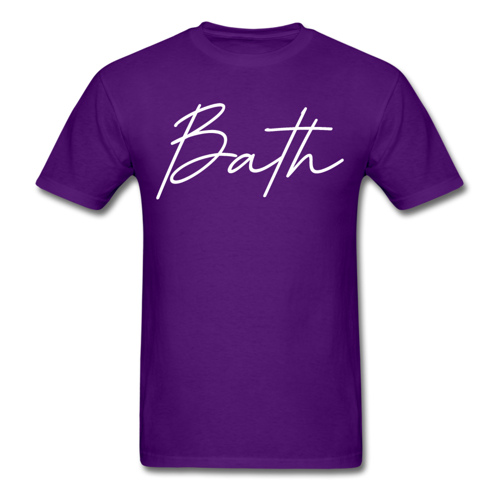 Bath County Cursive T-Shirt - purple