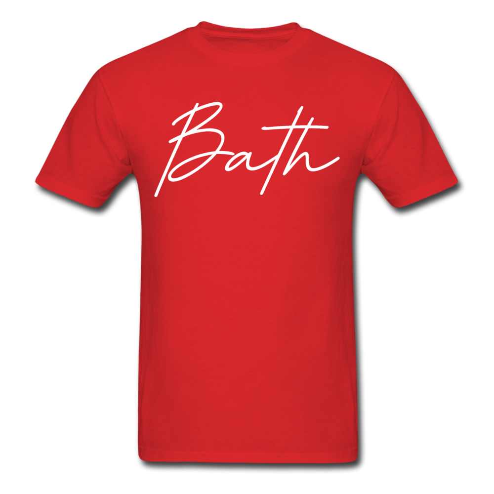 Bath County Cursive T-Shirt - red