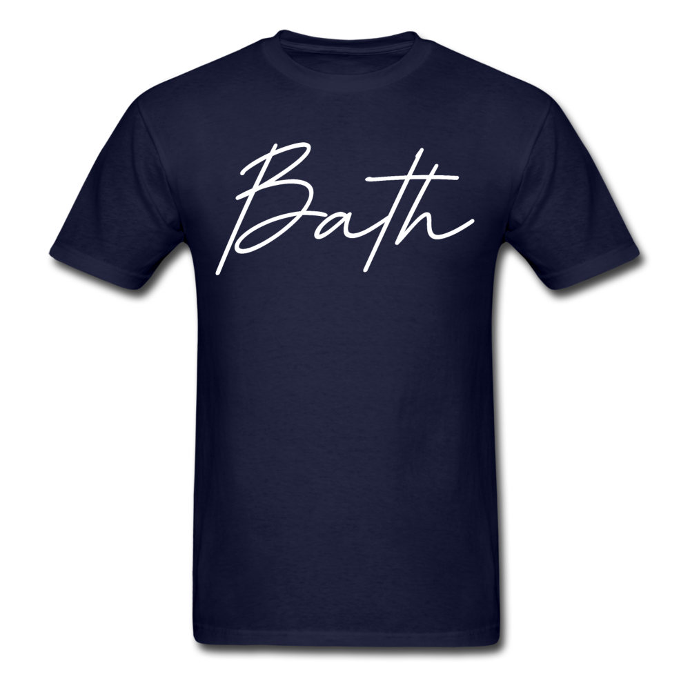 Bath County Cursive T-Shirt - navy