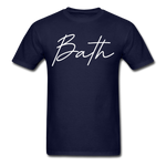 Bath County Cursive T-Shirt - navy