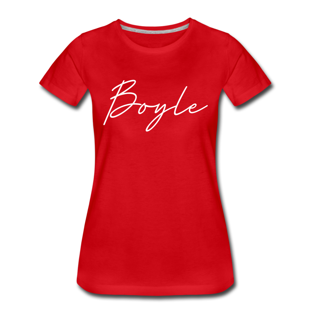 Boyle County Cursive Women's T-Shirt - red