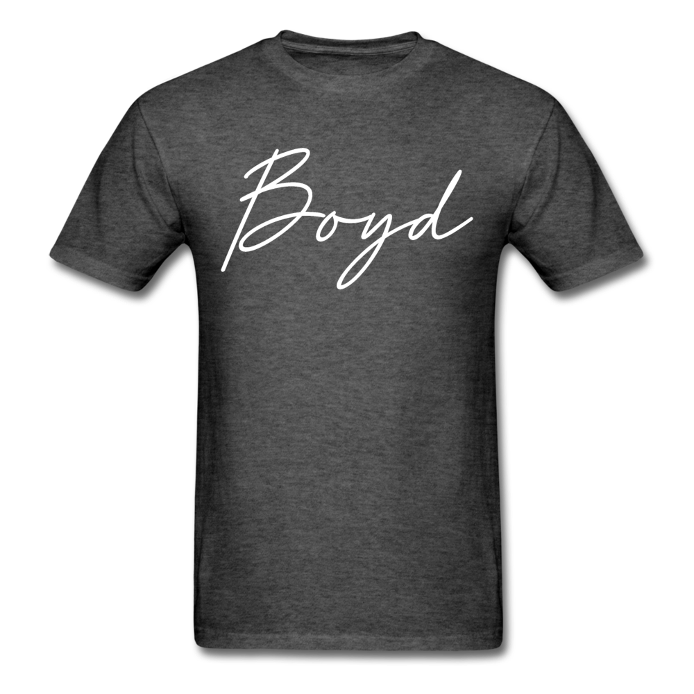 Boyd County Cursive T-Shirt - heather black