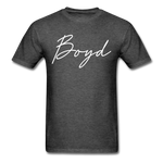 Boyd County Cursive T-Shirt - heather black