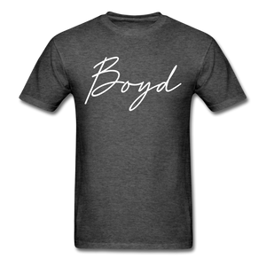 Boyd County Cursive T-Shirt - heather black