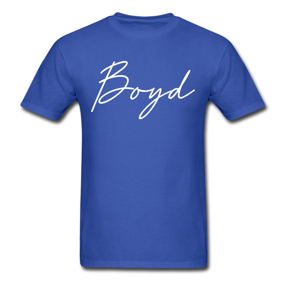 Boyd County Cursive T-Shirt - royal blue