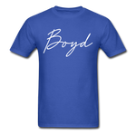 Boyd County Cursive T-Shirt - royal blue