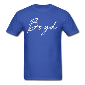 Boyd County Cursive T-Shirt - royal blue