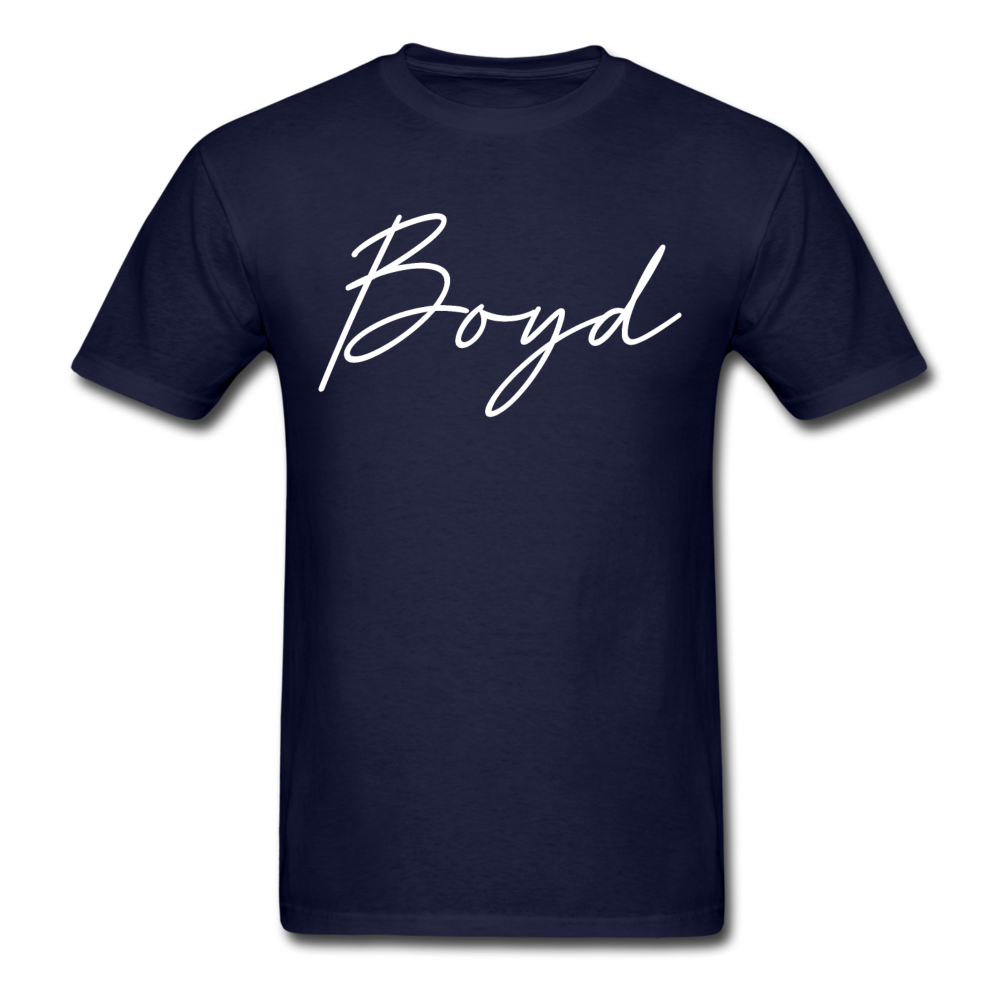 Boyd County Cursive T-Shirt - navy