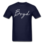 Boyd County Cursive T-Shirt - navy