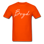 Boyd County Cursive T-Shirt - orange