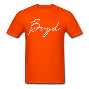 Boyd County Cursive T-Shirt - orange