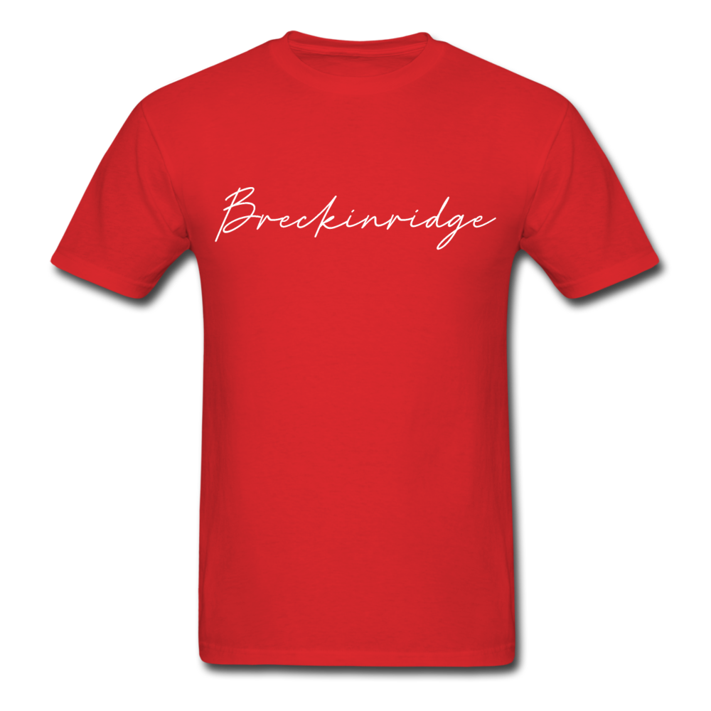 Breckinridge County Cursive T-Shirt - red