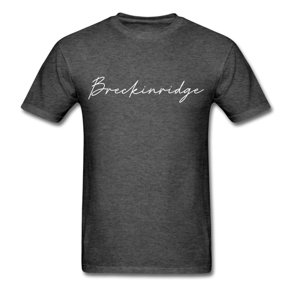 Breckinridge County Cursive T-Shirt - heather black