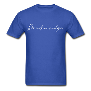 Breckinridge County Cursive T-Shirt - royal blue