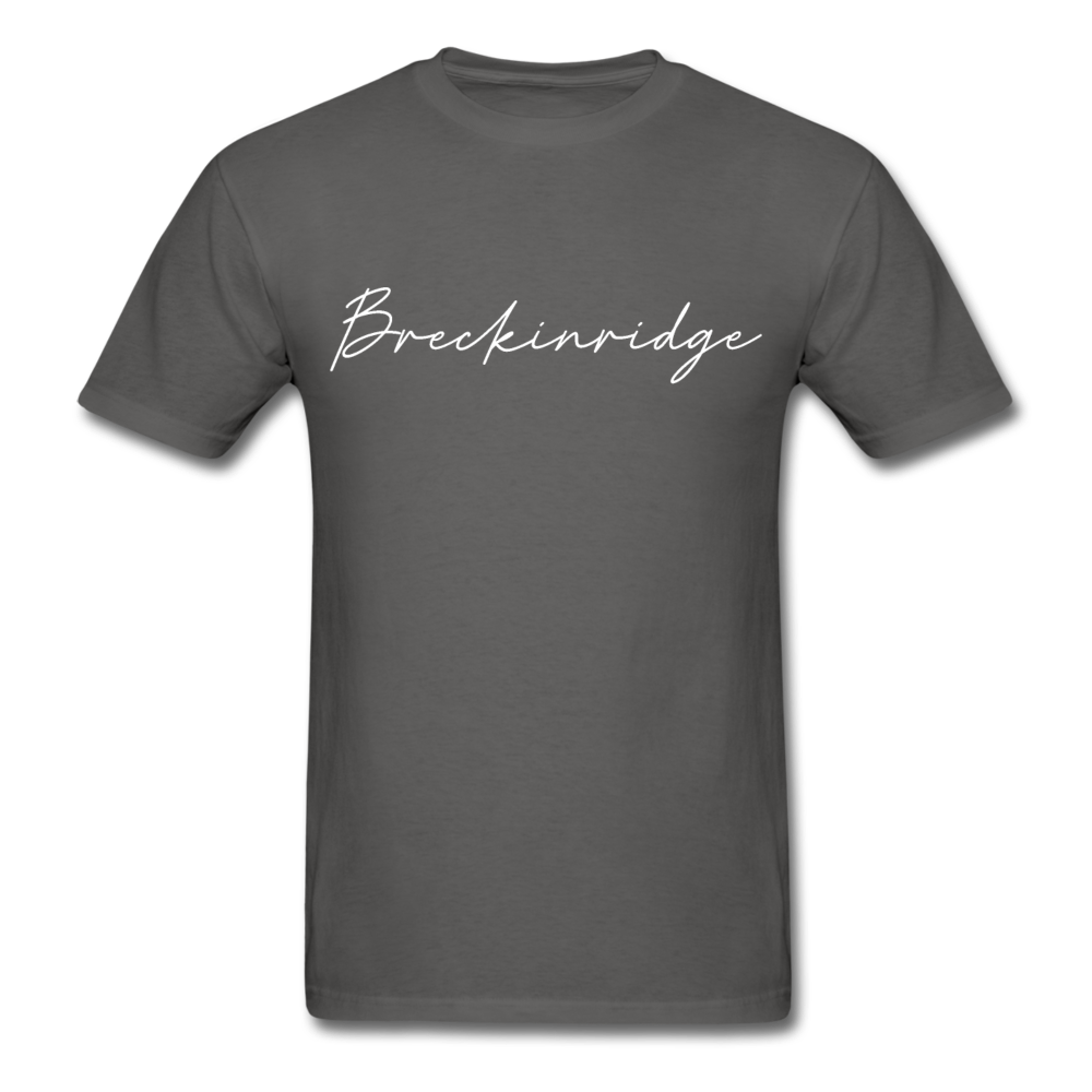 Breckinridge County Cursive T-Shirt - charcoal