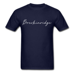Breckinridge County Cursive T-Shirt - navy