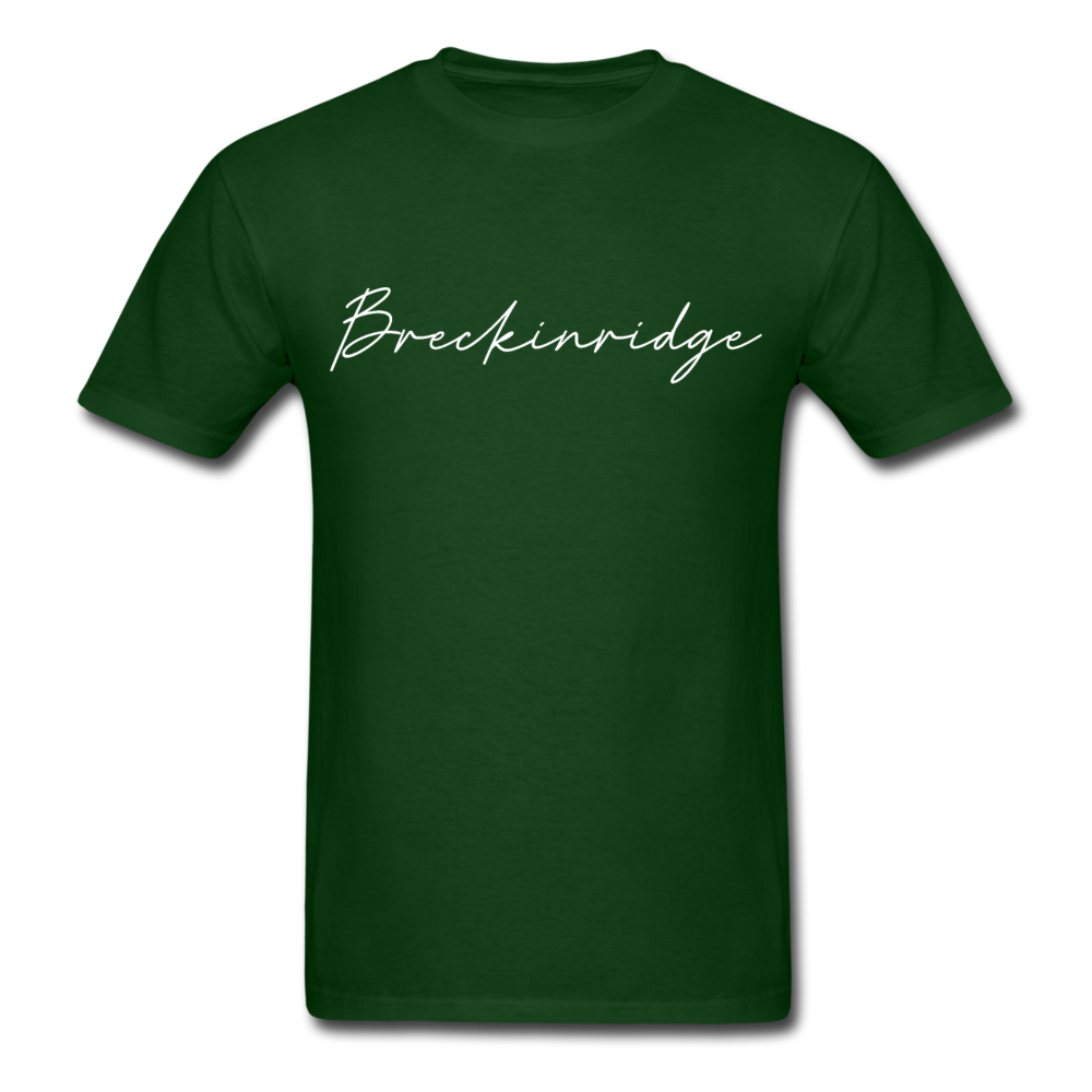 Breckinridge County Cursive T-Shirt - forest green