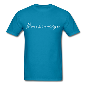 Breckinridge County Cursive T-Shirt - turquoise