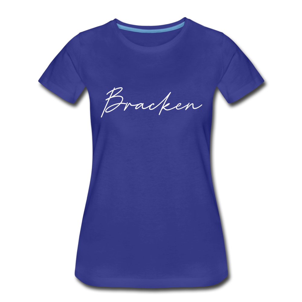 Bracken County Cursive Women's T-Shirt - royal blue