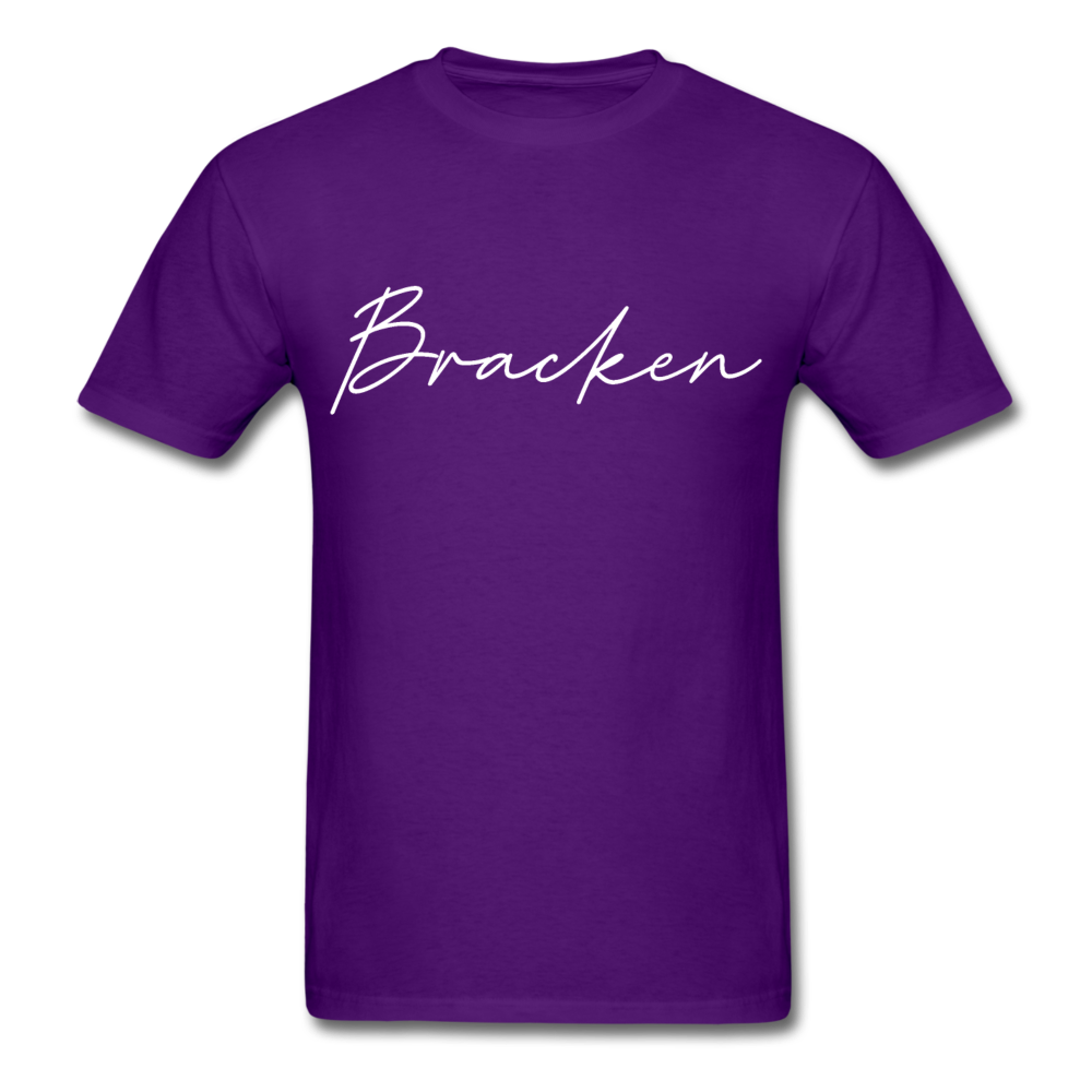 Bracken County Cursive T-Shirt - purple