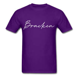 Bracken County Cursive T-Shirt - purple