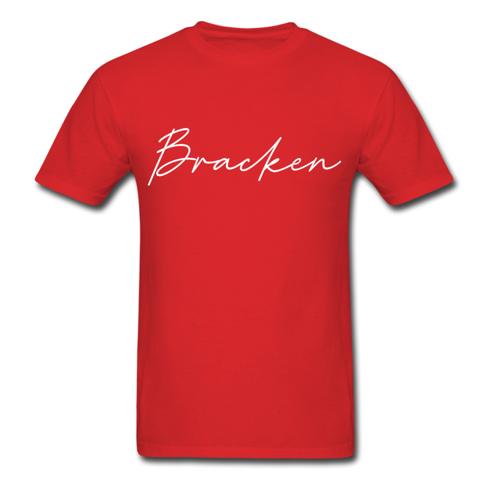 Bracken County Cursive T-Shirt - red